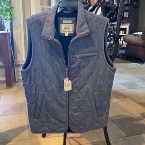Jos. A. Bank blue vest. Never worn.  Size M